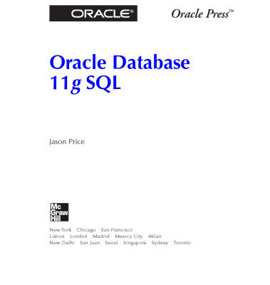 خرید و دانلود نسخه کامل کتاب Oracle database 11g SQL