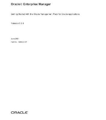خرید و دانلود نسخه کامل کتاب Oracle Enterprise Manager Getting Started with the Oracle Management Pack for Oracle Applications (Part No A88720-01) (Release 9 0 1) (2001)