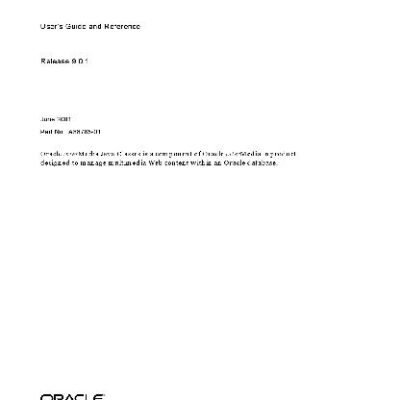 خرید و دانلود نسخه کامل کتاب Oracle InterMedia Java Classes. User’s Guide and Reference
