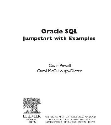 خرید و دانلود نسخه کامل کتاب Oracle SQL Jumpstart with Examples