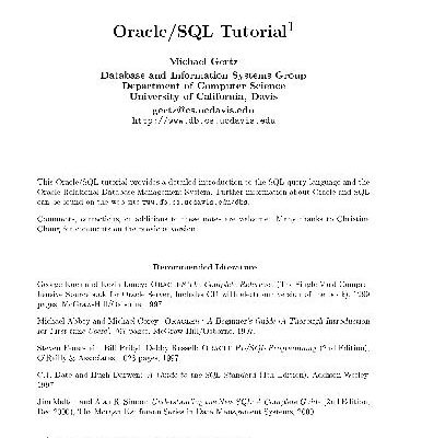 خرید و دانلود نسخه کامل کتاب Oracle/SQL Tutorial
