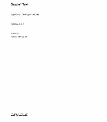 خرید و دانلود نسخه کامل کتاب Oracle Text Application Developers Guide (Part No A90122-01) (Release 9 0 1)