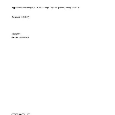 خرید و دانلود نسخه کامل کتاب Oracle9i Application Developer’s Guide – Large Objects (LOBs) using PL/SQL