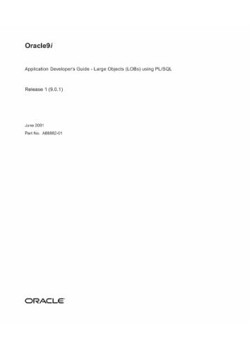 خرید و دانلود نسخه کامل کتاب Oracle9i Application Developer’s Guide (LOBs) using PL SQL (Part No A88882-01) (Release 1(9 0 1)) (2001)_6866eef140f9f.jpeg خرید و دانلود نسخه کامل کتاب Oracle9i Application Developer’s Guide (LOBs) using PL SQL (Part No A88882-01) (Release 1(9 0 1)) (2001)
