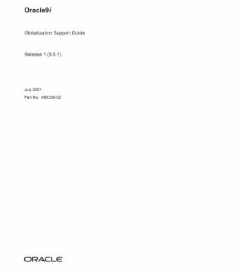 خرید و دانلود نسخه کامل کتاب Oracle9i Globalization Support Guide (Part No. A90236-02) (Release 9.0.1)
