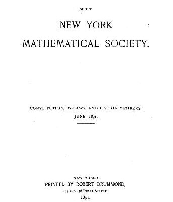 خرید و دانلود نسخه کامل کتاب Organization of the New York mathematical society. Byelaws and charter