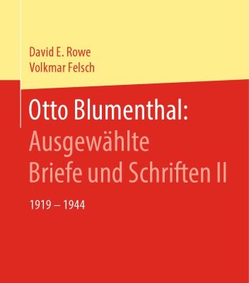 خرید و دانلود نسخه کامل کتاب Otto Blumenthal: Ausgewählte Briefe und Schriften II