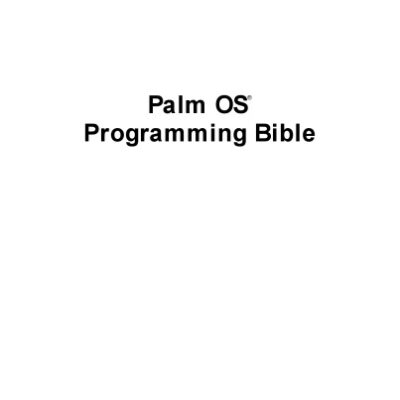 خرید و دانلود نسخه کامل کتاب Palm OS Programming Bible