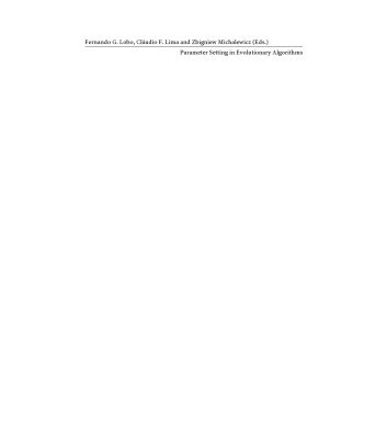 خرید و دانلود نسخه کامل کتاب Parameter Setting in Evolutionary Algorithms
