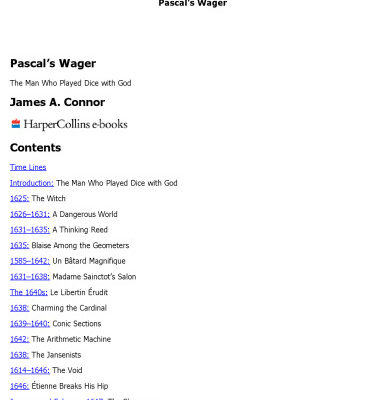 خرید و دانلود نسخه کامل کتاب Pascal’s Wager: The Man Who Played Dice with God