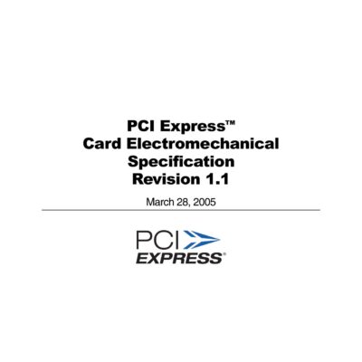 خرید و دانلود نسخه کامل کتاب PCI Express Card Electromechanical Specification Revision 1.1 (PCIe CEM)