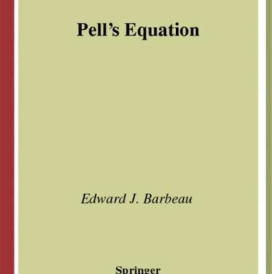 خرید و دانلود نسخه کامل کتاب Pell’s Equation