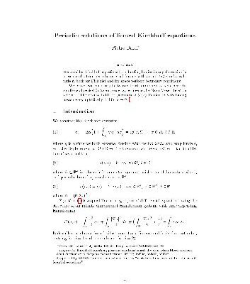 خرید و دانلود نسخه کامل کتاب Periodic solutions of forced Kirchhoff equations