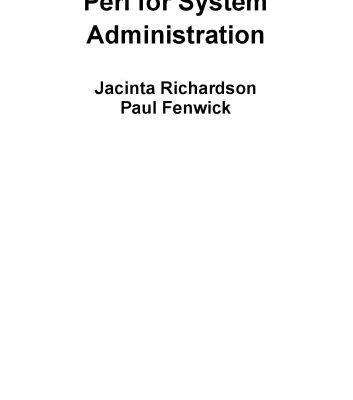 خرید و دانلود نسخه کامل کتاب Perl for System Administration