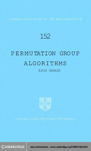 خرید و دانلود نسخه کامل کتاب Permutation group algorithms_686571e811ff0.jpeg خرید و دانلود نسخه کامل کتاب Permutation group algorithms