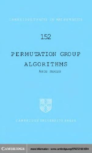 خرید و دانلود نسخه کامل کتاب Permutation group algorithms_6865a10ecb27c.jpeg خرید و دانلود نسخه کامل کتاب Permutation group algorithms