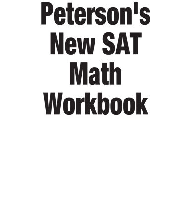 خرید و دانلود نسخه کامل کتاب Peterson’s New SAT Math Workbook (Academic Test Preparation Series)