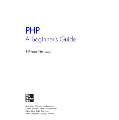 خرید و دانلود نسخه کامل کتاب PHP : a beginner’s guide