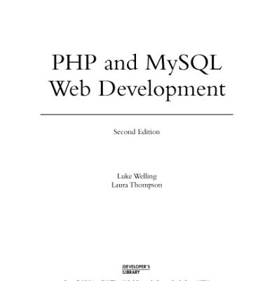 خرید و دانلود نسخه کامل کتاب PHP and MySQL Web Development, Second Edition