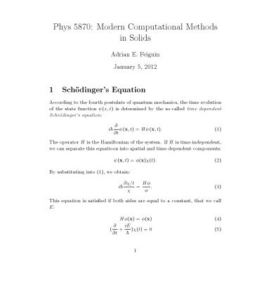 خرید و دانلود نسخه کامل کتاب Phys 5870: Modern Computational Methods in Solids