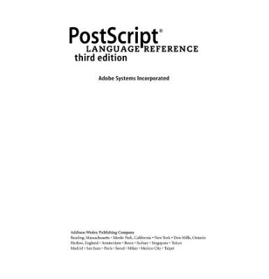 خرید و دانلود نسخه کامل کتاب PostScript language reference