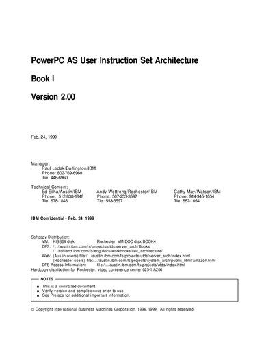 خرید و دانلود نسخه کامل کتاب PowerPC AS User Instruction Set Architecture Book I Version 2.00_686d66ac042cf.jpeg خرید و دانلود نسخه کامل کتاب PowerPC AS User Instruction Set Architecture Book I Version 2.00
