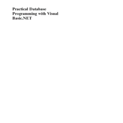 خرید و دانلود نسخه کامل کتاب Practical Database Programming with Visual Basic.NET, Second Edition