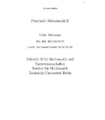 خرید و دانلود نسخه کامل کتاب Praktische Mathematik II 001