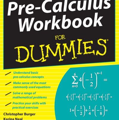 خرید و دانلود نسخه کامل کتاب Pre-Calculus Workbook For Dummies