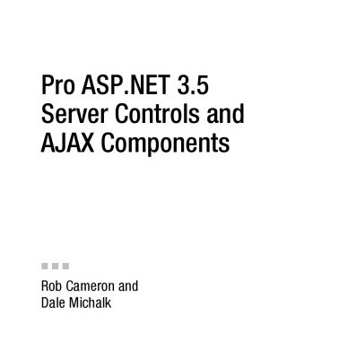خرید و دانلود نسخه کامل کتاب Pro ASP.NET 3.5 Server Controls and AJAX Components