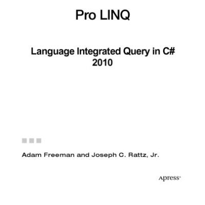 خرید و دانلود نسخه کامل کتاب Pro LINQ: Language Integrated Query in C# 2010