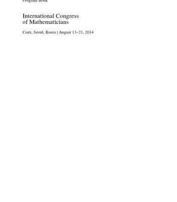 خرید و دانلود نسخه کامل کتاب Proceedings ICM Seoul 2014. Program and Abstract books.