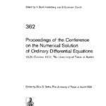 خرید و دانلود نسخه کامل کتاب Proceedings of the Conference on the Numerical Solution of Ordinary Differential Equations