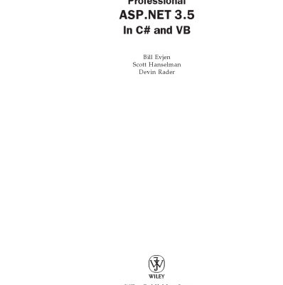 خرید و دانلود نسخه کامل کتاب Professional ASP.NET 3.5 in C Sharp and Visual Basic