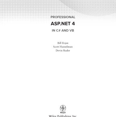 خرید و دانلود نسخه کامل کتاب Professional ASP.NET 4 in C[and VB