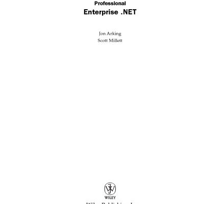 خرید و دانلود نسخه کامل کتاب Professional Enterprise .NET