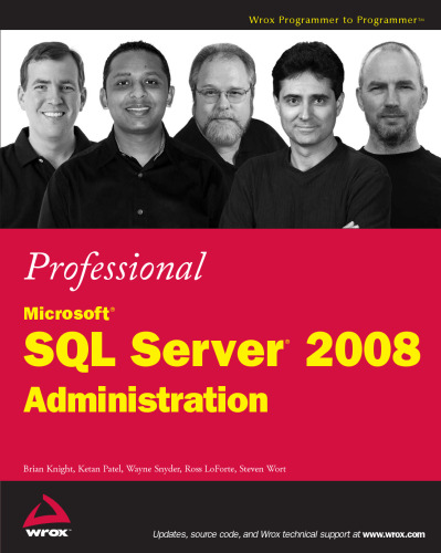 خرید و دانلود نسخه کامل کتاب Professional Microsoft SQL Server 2008 Administration (Wrox Programmer to Programmer)