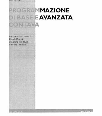 خرید و دانلود نسخه کامل کتاب Programmazione di base e avanzata con Java
