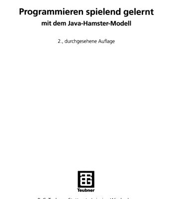 خرید و دانلود نسخه کامل کتاب Programmieren spielend gelernt mit dem Java-Hamster-Modell