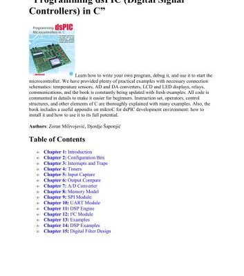 خرید و دانلود نسخه کامل کتاب Programming dsPIC Microcontrollers in C