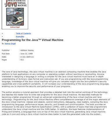 خرید و دانلود نسخه کامل کتاب Programming for the Java (TM) Virtual Machine