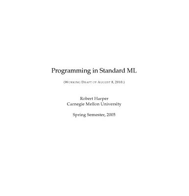 خرید و دانلود نسخه کامل کتاب Programming in Standard ML
