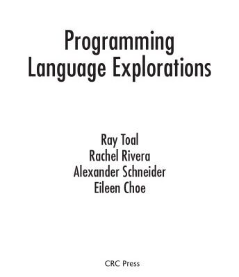خرید و دانلود نسخه کامل کتاب Programming Language Explorations