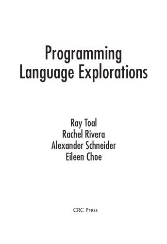 خرید و دانلود نسخه کامل کتاب Programming Language Explorations_6878a8c7e2f79.jpeg خرید و دانلود نسخه کامل کتاب Programming Language Explorations