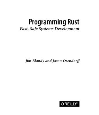 خرید و دانلود نسخه کامل کتاب Programming Rust: Fast, Safe Systems Development