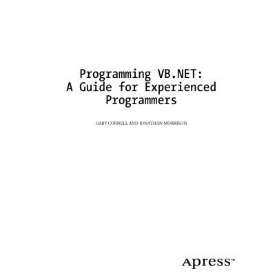 خرید و دانلود نسخه کامل کتاب Programming VB .NET: A Guide for Experienced Programmers
