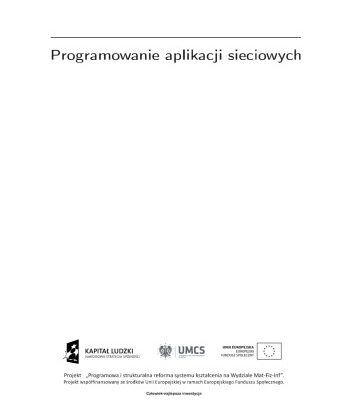 خرید و دانلود نسخه کامل کتاب Programowanie aplikacji sieciowych