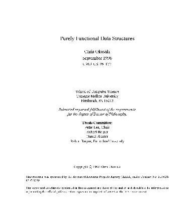 خرید و دانلود نسخه کامل کتاب Purely Functional Data Structures