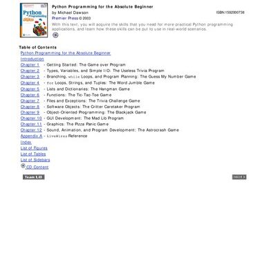 خرید و دانلود نسخه کامل کتاب Python Programming for the Absolute Beginner