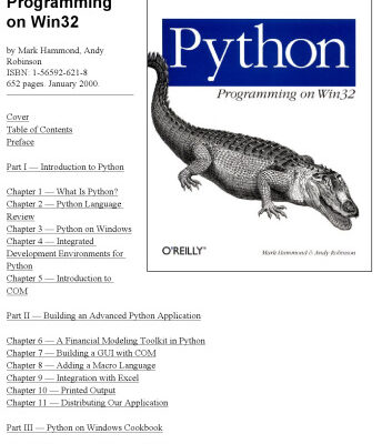 خرید و دانلود نسخه کامل کتاب Python Programming on Win32